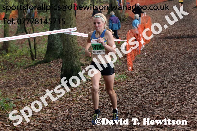 Senior women, National Cross Country Relays, Berry Park, Mansfield. Photo: David T. Hewitson/Sports for All Pics